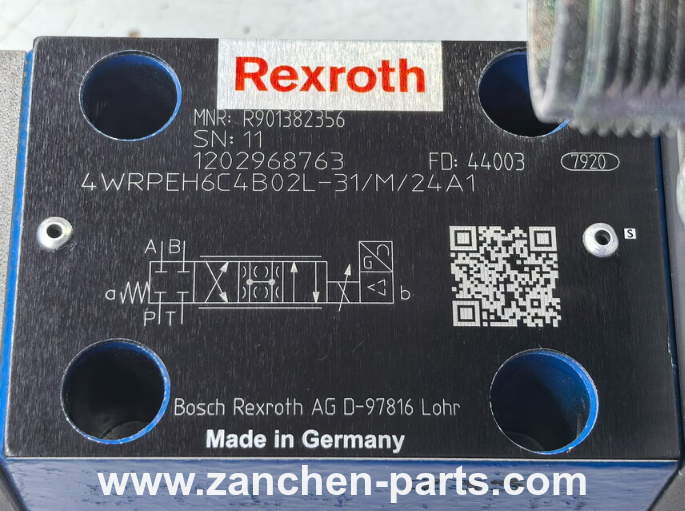 Rexroth R901382356 Proportional Directional Valve 4WRPEH6C4B02L-31/M/24A1